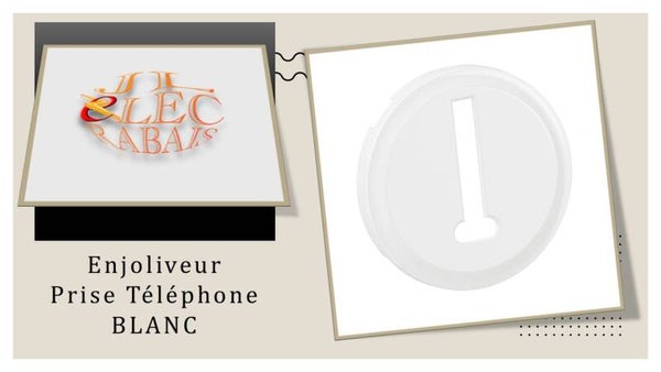 Enjoliveur " prise Téléphone BLANC " Legrand Céliane