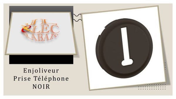 Enjoliveur " prise Téléphone NOIR " Legrand Céliane