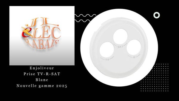 Enjoliveur " prise TV-R-SAT BLANC " Legrand Céliane