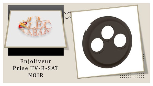Enjoliveur " prise TV-R-SAT NOIR " Legrand Céliane