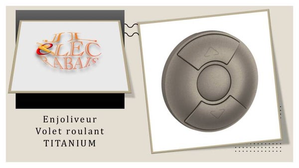 Enjoliveur " commande de volet roulant TITANIUM " Legrand Céliane