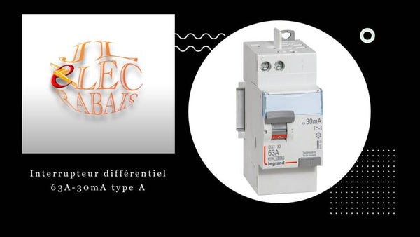Interrupteur différentiel 63A-30mA type A auto Legrand