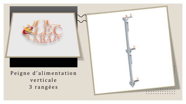Peigne vertical pour alimenter 3 rangées Hager