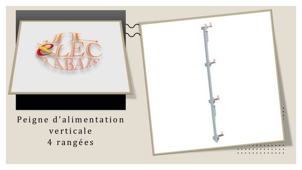 Peigne vertical pour alimenter 4 rangées Hager