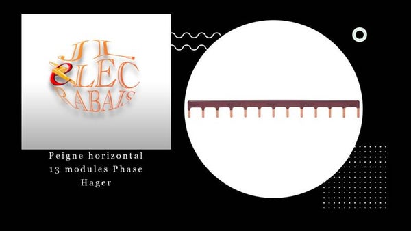Peigne horizontal PHASE (13 modules) Hager
