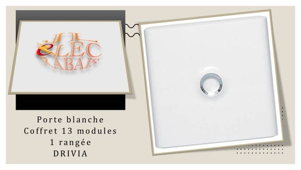 Porte blanche pour coffret électrique de 1 rangée (13 modules) Legrand