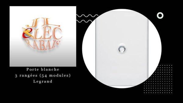 Porte blanche pour coffret électrique de 3 rangées (54 modules) Legrand