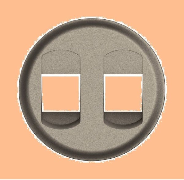 Enjoliveur " prise double Haut-Parleur TITANIUM " Legrand Céliane (nouveau modèle)