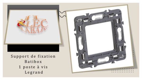 Support de fixation 1 poste à vis Batibox