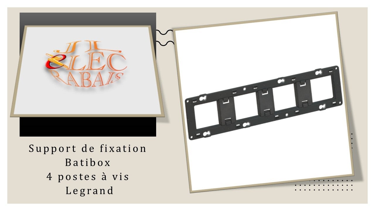 Support de fixation 4 postes à vis Batibox