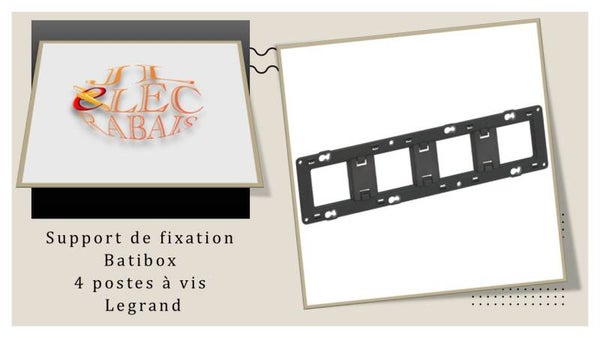 Support de fixation 4 postes à vis Batibox