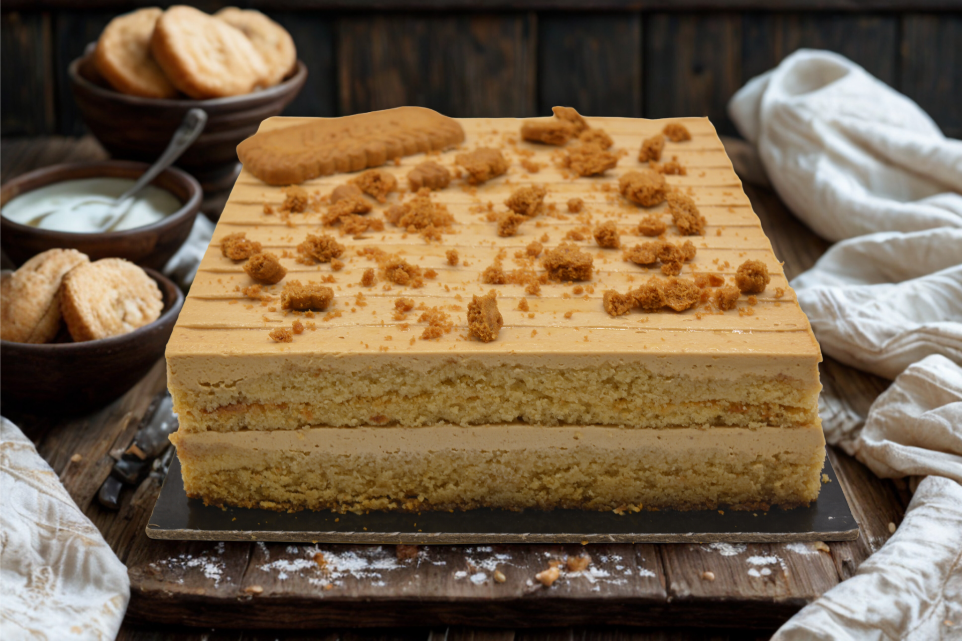 Tarta de galleta lotus