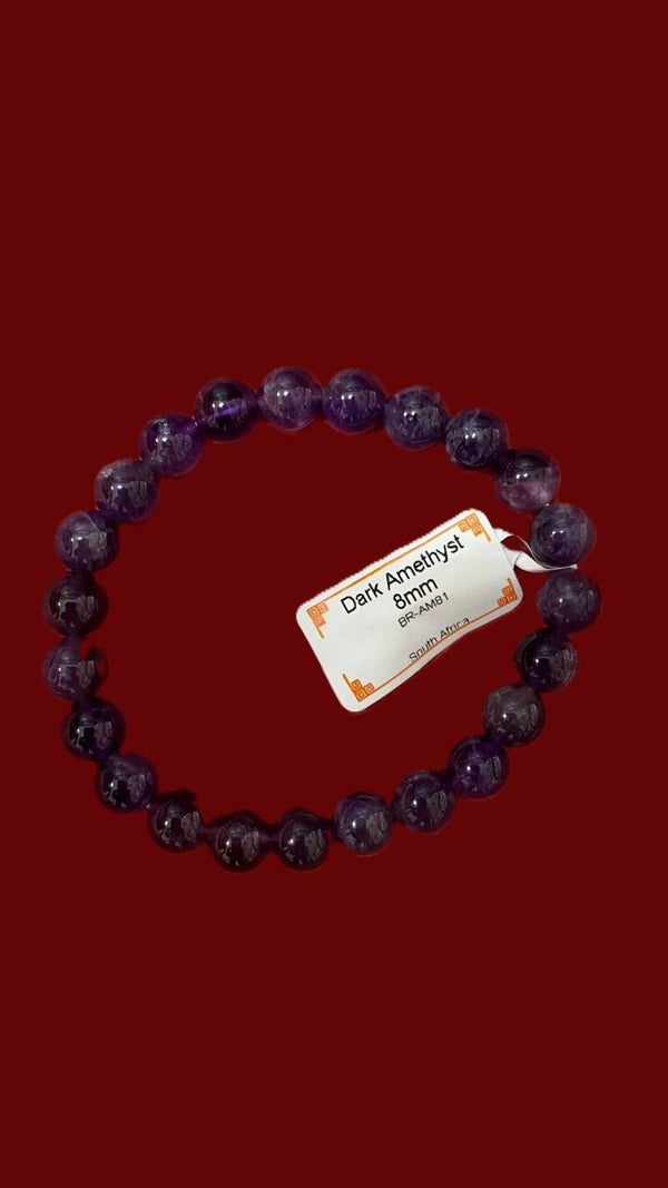 EIBC002 BRACELET AMETHYSTE 8MM