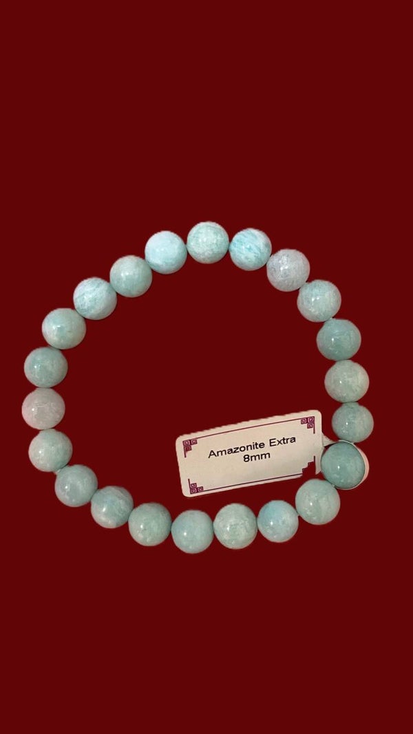 EIBC004 BRACELET AMAZONITE 8MM
