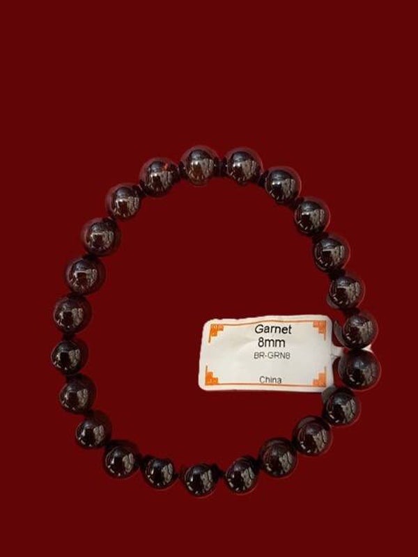 EIBC024 BRACELET GRENAT 8MM
