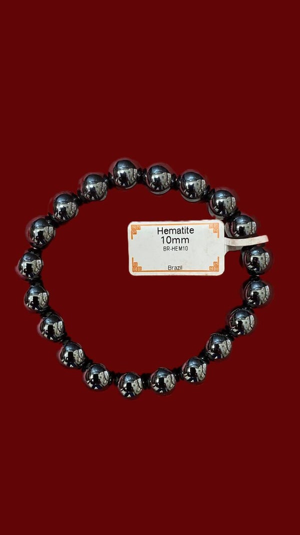 EIBC010 BRACELET HEMATITE 10MM