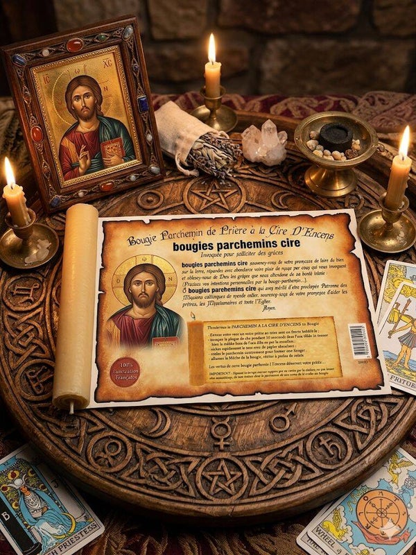 PCE006  PARCHEMIN DE CIRE JESUS