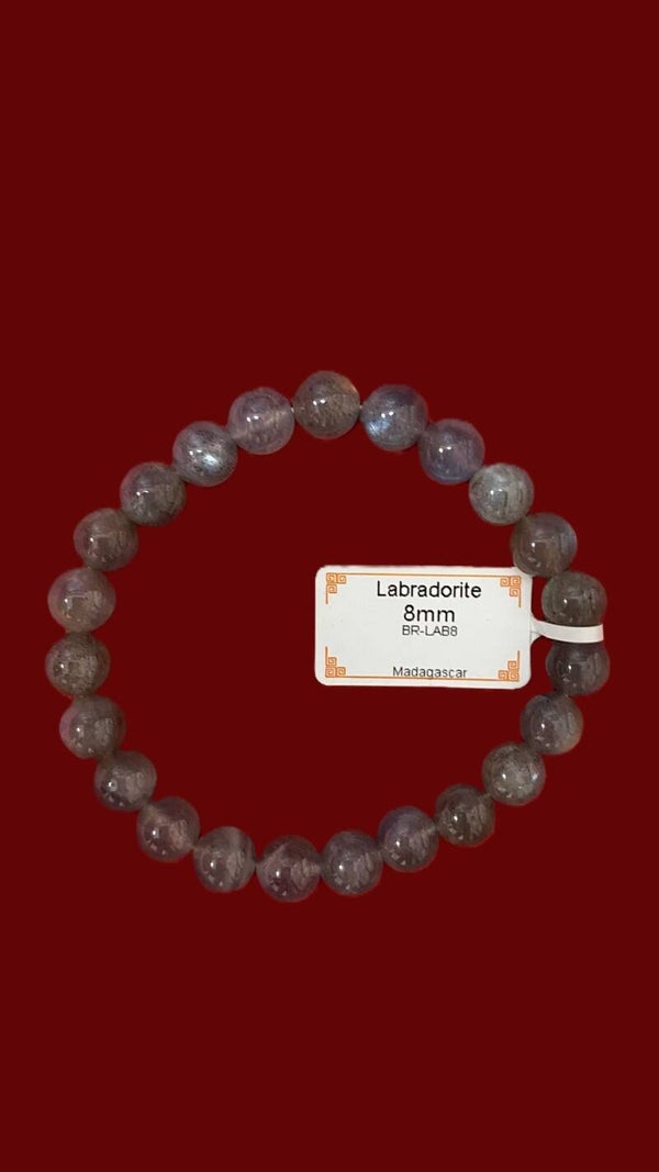 EIBC039 BRACELET LABRADORITE 8MM