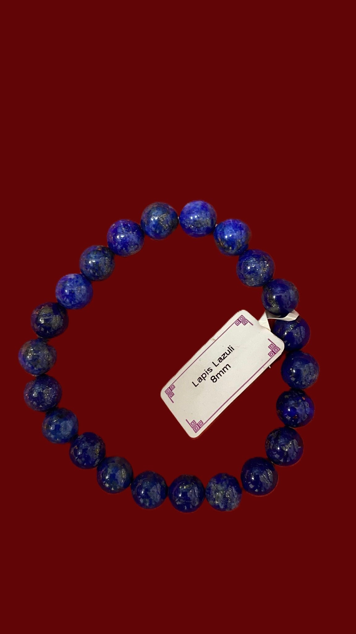 EIBC011 BRACELET LAPIS LAZULI 8MM