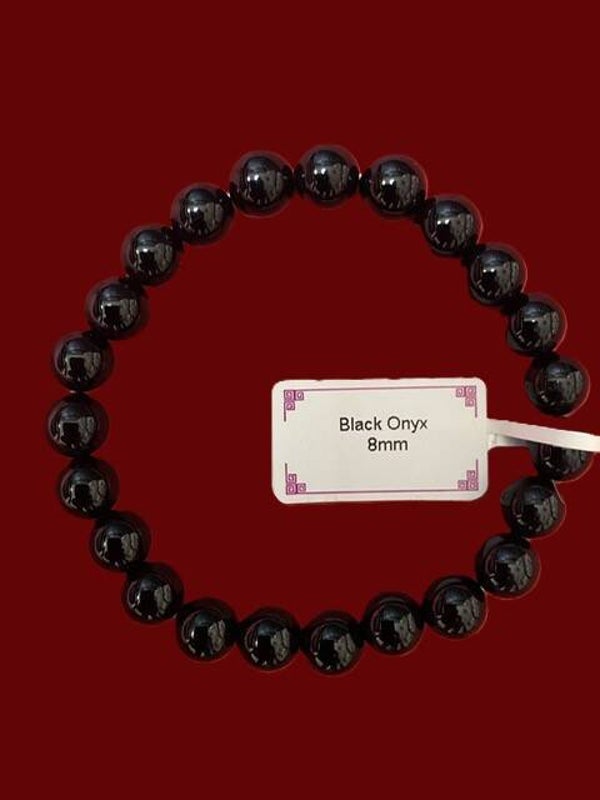 EIBC030 BRACELET ONYX NOIR 8MM