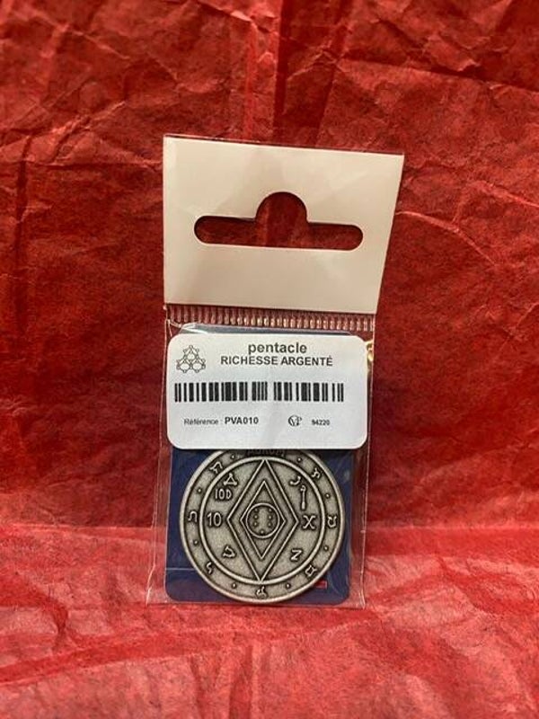 PVA010 PENTACLE DE RICHESSE ARGENTE