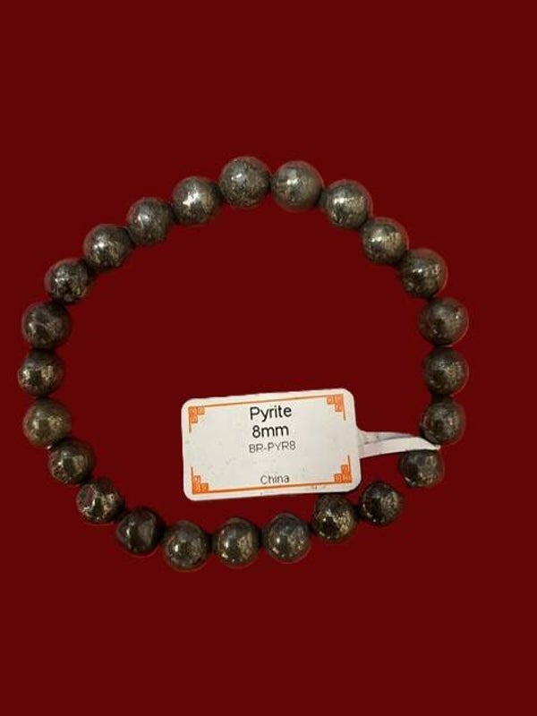 EIBC045 BRACELET PYRITE 8MM