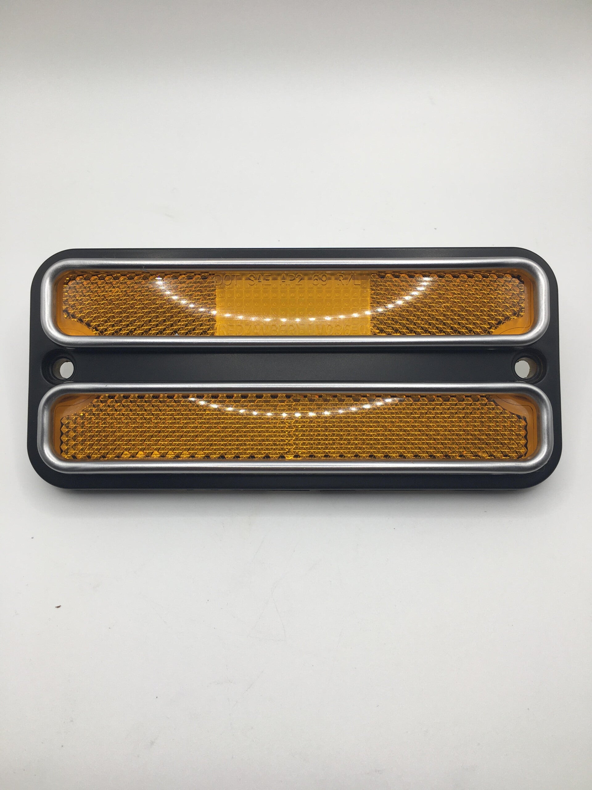 Knipperlicht kap zijkant voor oranje (van chroom)