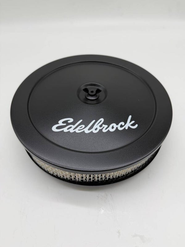 Luchtfilter huis edelbrock (zwart 10'')