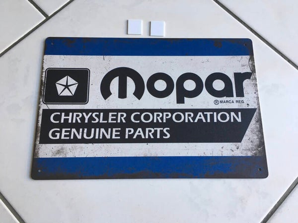 Metaal bord mopar chrysler corporation genuine parts
