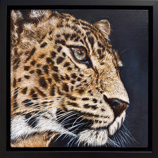 Chris het luipaard | origineel olieverf schilderij