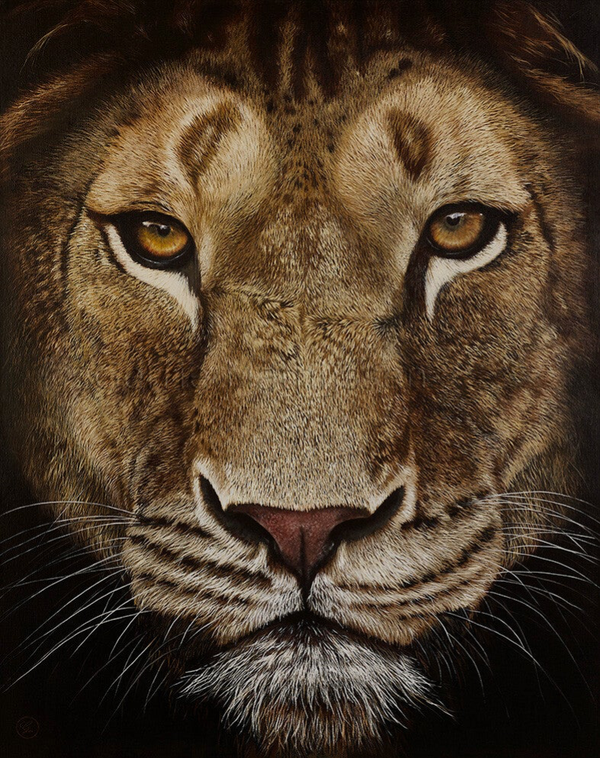 Queeny de leeuwin  | origineel olieverf schilderij