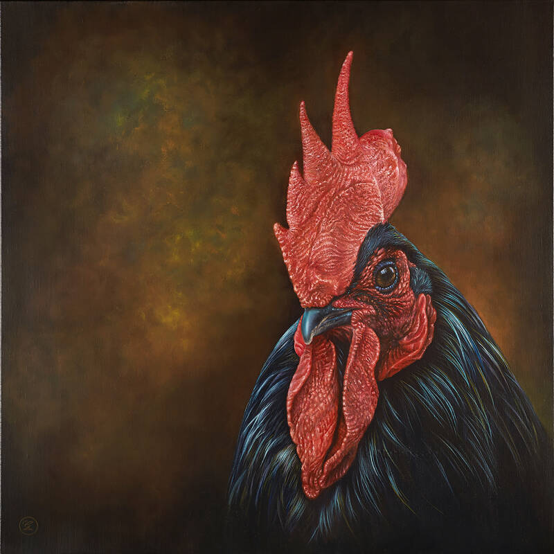 RED | 90x90cm | SOLD