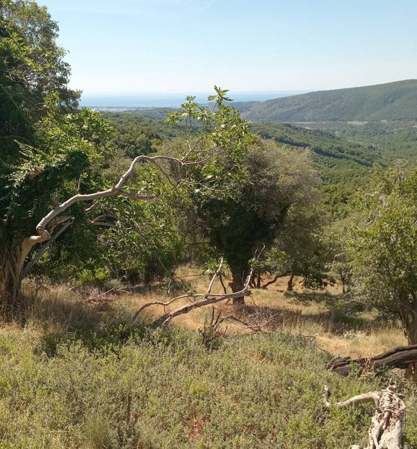 Baugrund.300m2 Strand 5km. Meerblick , Naturwasser Quelle FP 14.000E