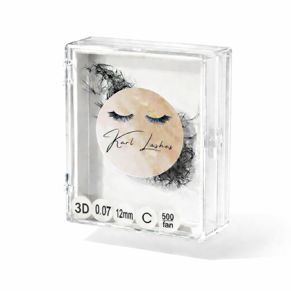 Kępki rzęs 3D - skręt C - 0,10 - 500 sztuk