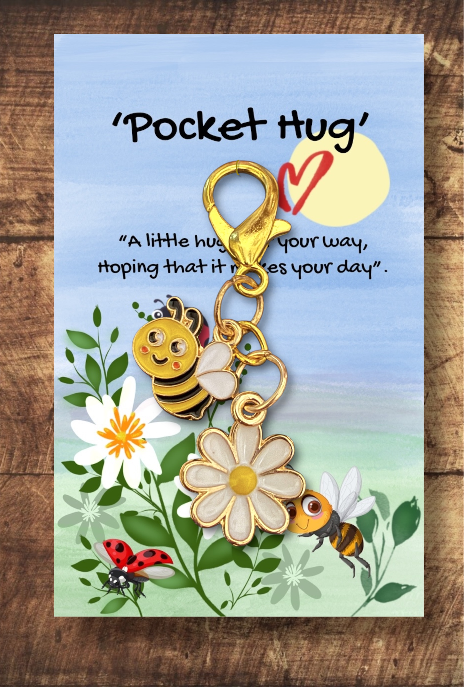 Cute Bee with flower