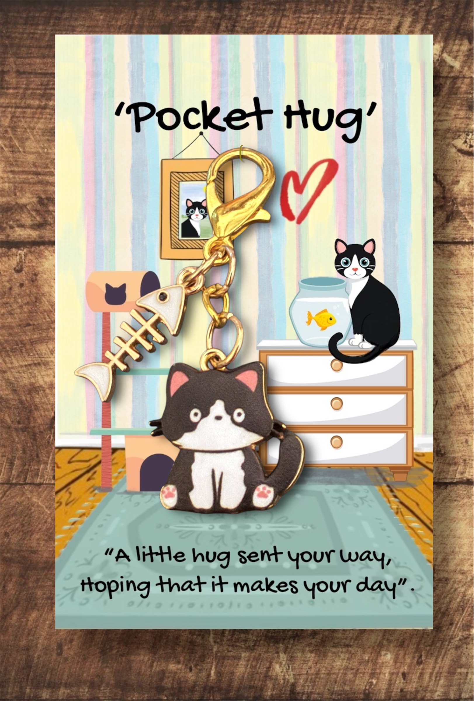 Picture of kitten hug