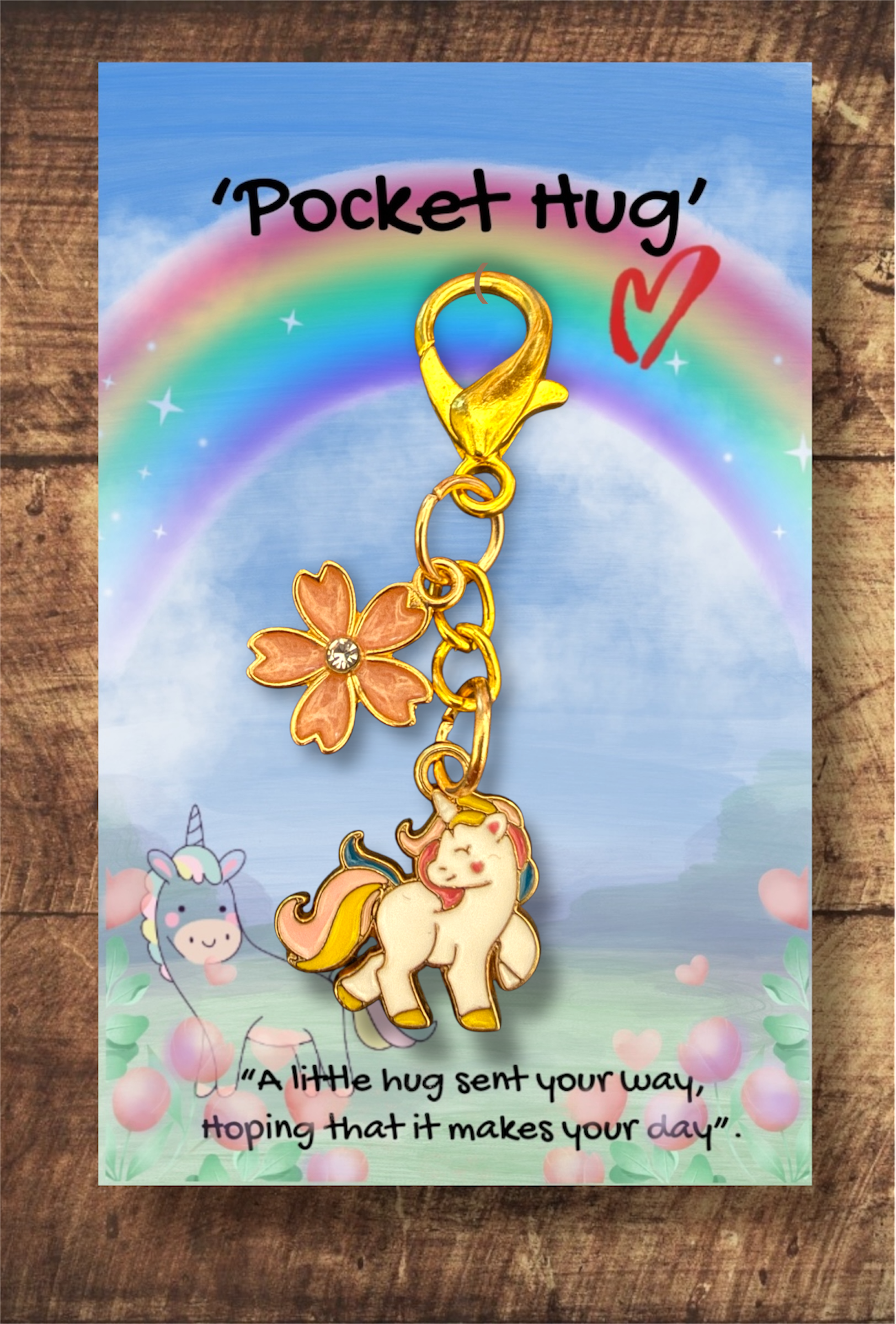 Cute unicorn with flower
