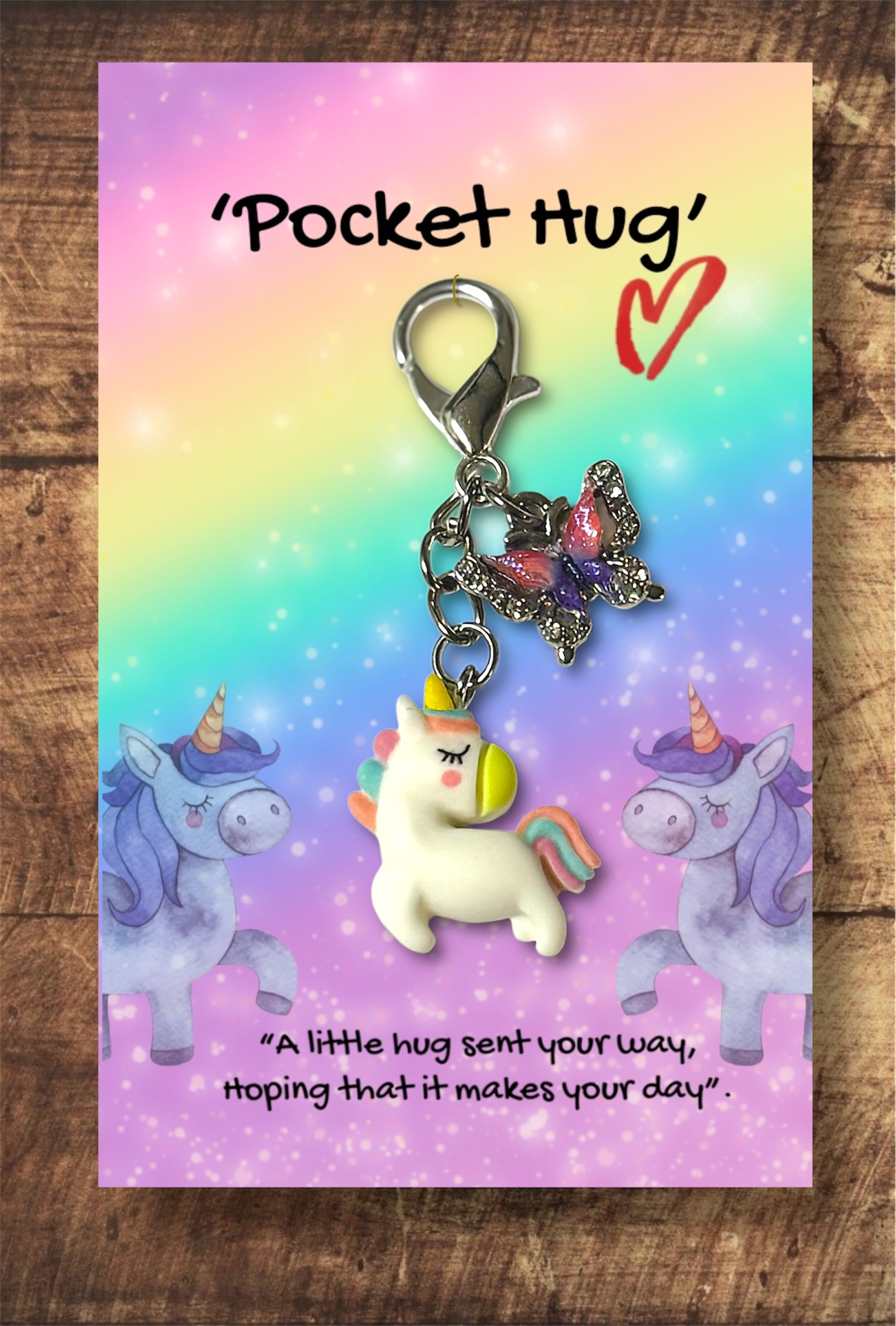 Cute unicorn with butterfly