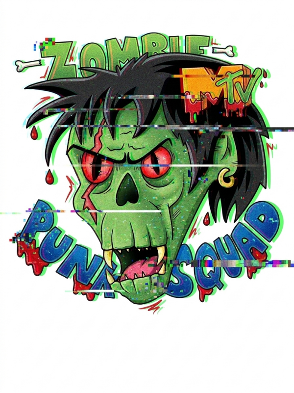 Zombie Punk Squad – Official Band Logo A4 Digital Print