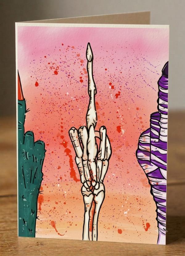 Spooky Squad - Hand-Illustrated A5 Greeting Cards – Premium Art Prints