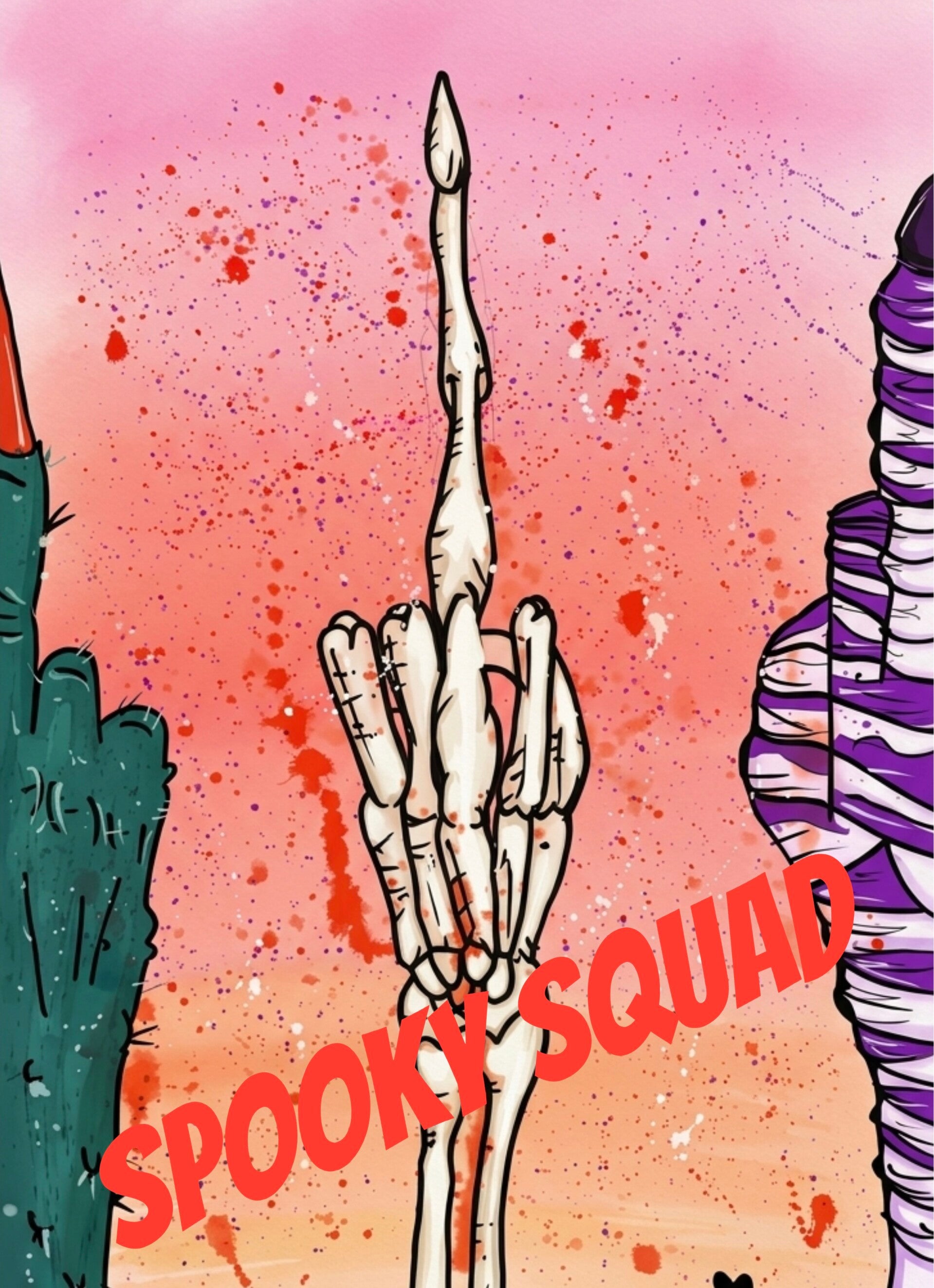 Instant Art -Spooky Squad (with text)