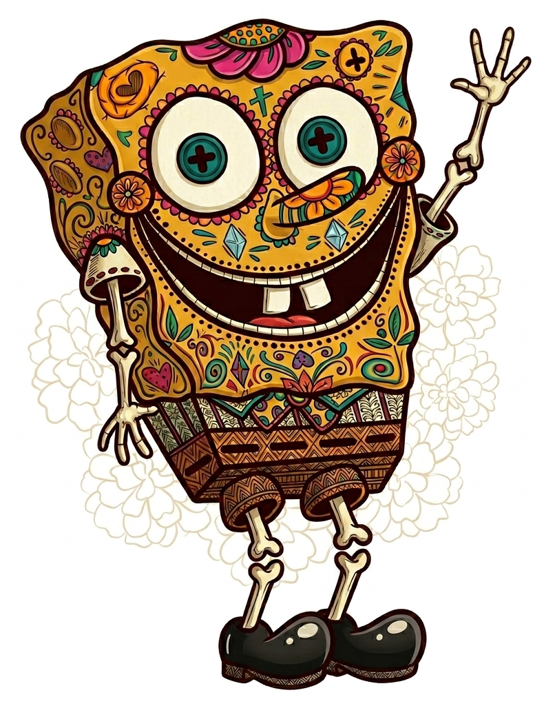 Instant Art -Sugar Skull Bob