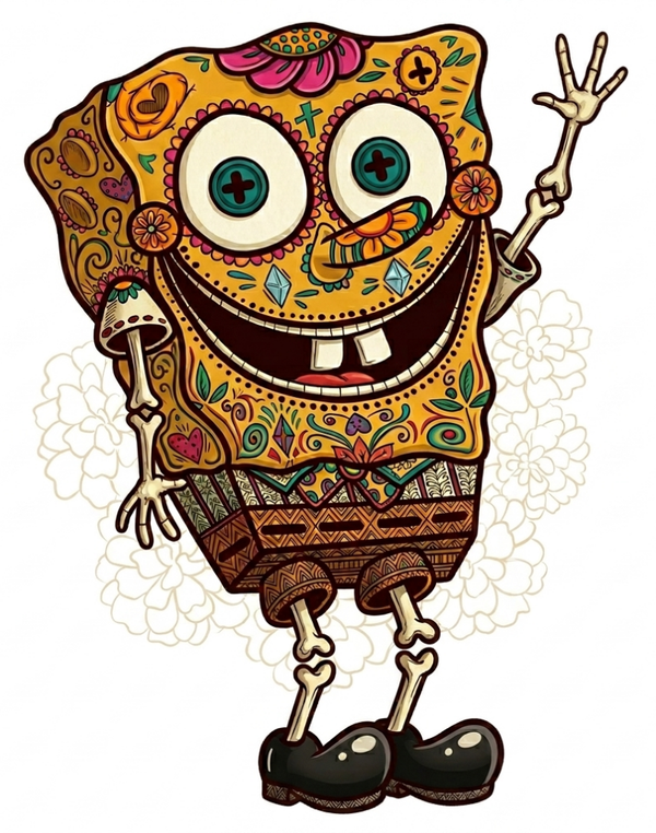 Instant Art -Sugar Skull Bob