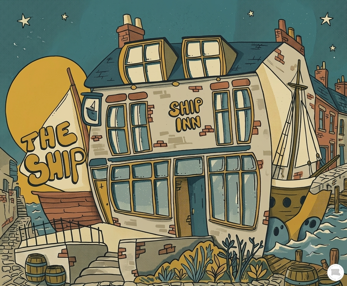 Bring a Piece of the Toon Home: The Ship Inn, Newcastle A4 Digital Print