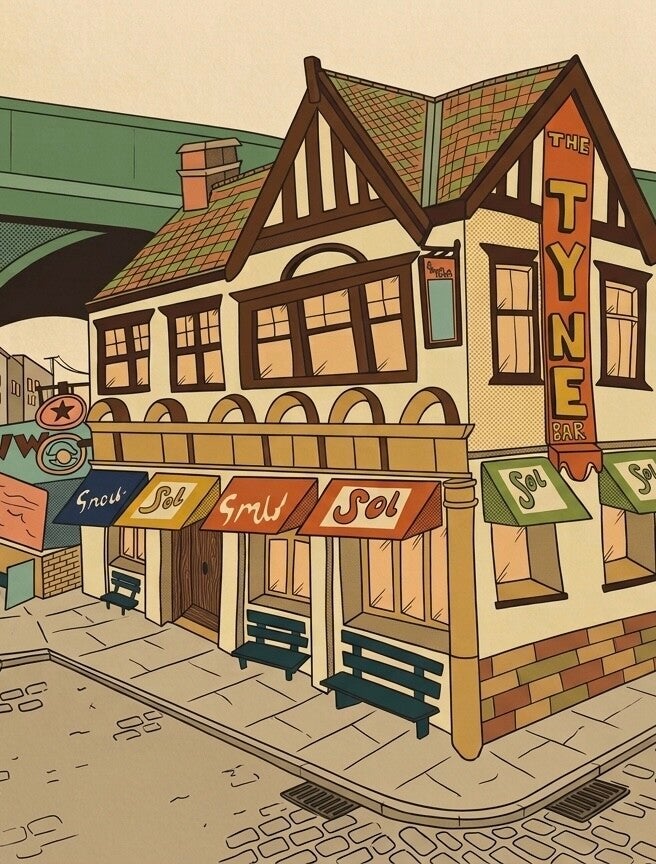 Bring a Piece of Ouseburn Home: The Tyne Bar A4 Digital Print