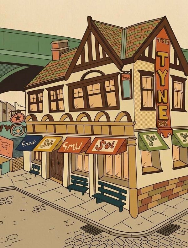 Bring a Piece of Ouseburn Home: The Tyne Bar A4 Digital Print