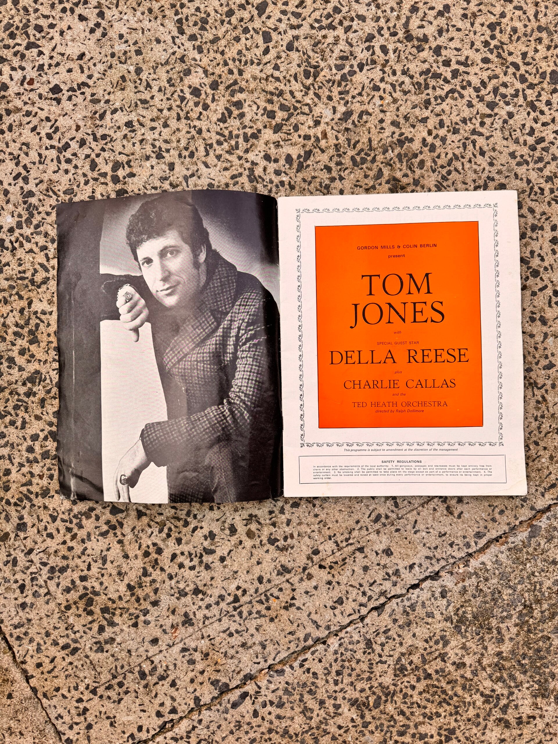 Vintage 1968 Tom Jones UK Tour Souvenir Programme – Hand-Signed Autograph Edition