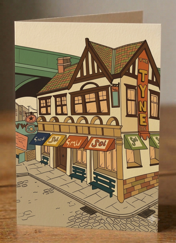 The Tyne Bar - Hand-Illustrated A5 Greeting Cards – Premium Art Prints