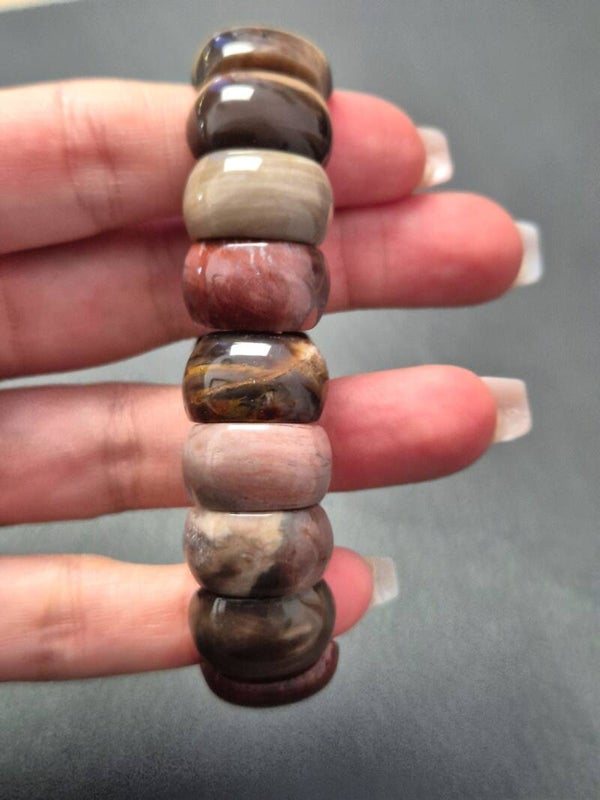 Versteend hout soft bangle (18 mm)