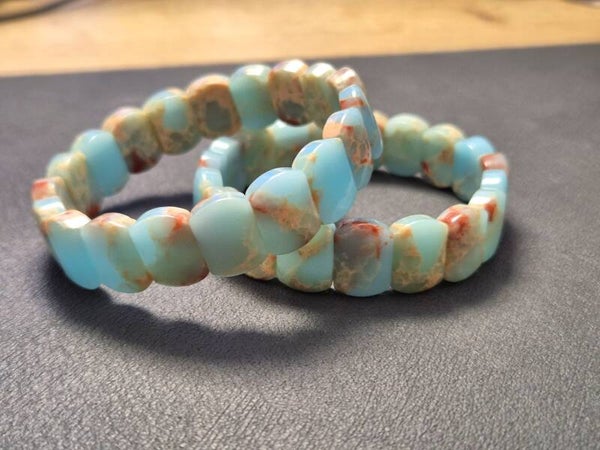 Shoushan steen soft bangle (man made 15 mm)